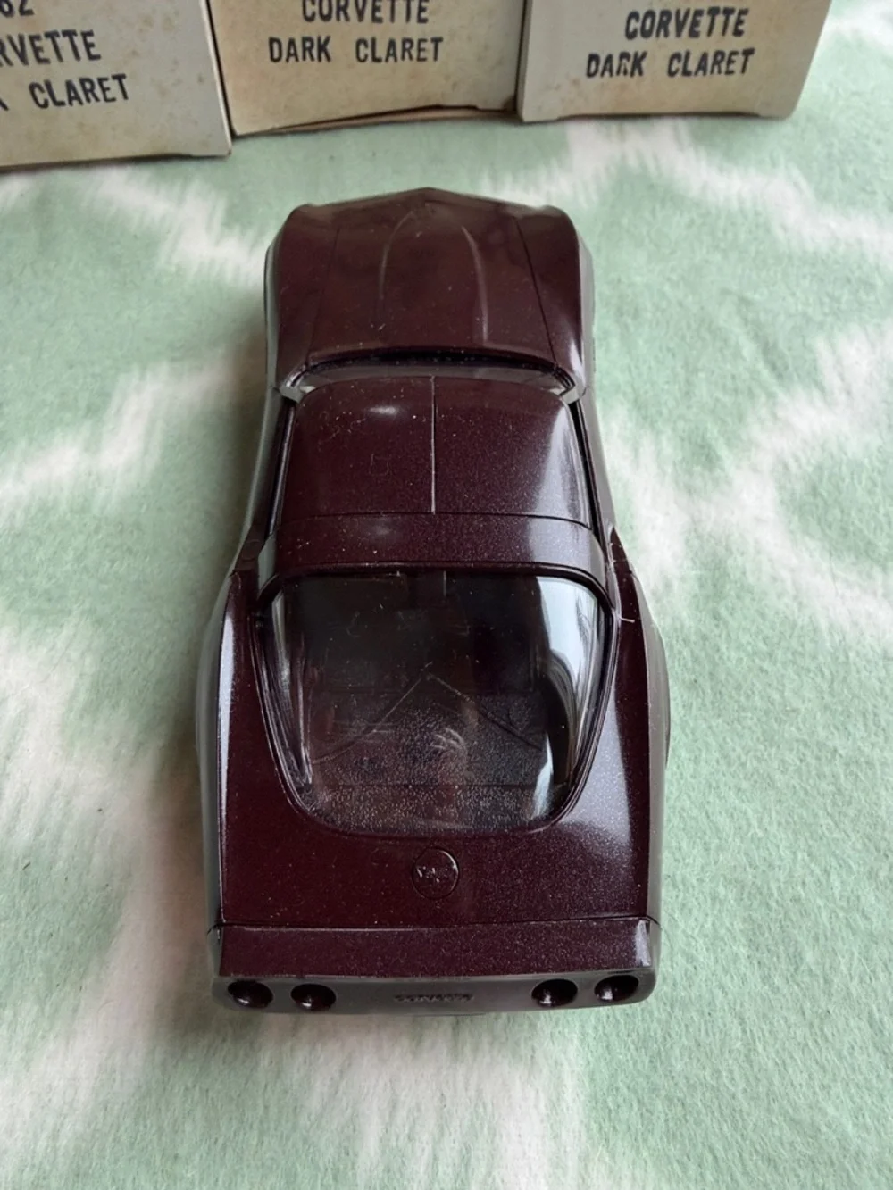 Vintage 1982 Corvette Original GM Promotional Model - Dark Claret NEW in box